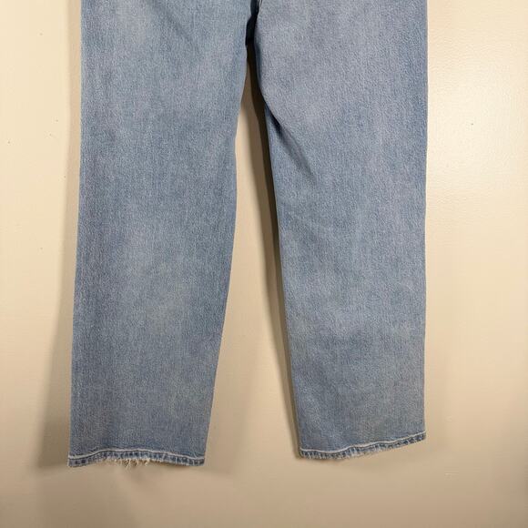 AYR The Easy Easy Jeans Light Wash Blue Stretch Denim High Rise Cropped Size 29 - Picture 11 of 11